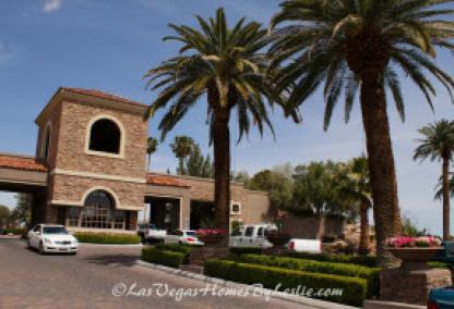 Canyon Gate Neighborhood Golf Club Community Homes Entrance Las Vegas
